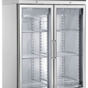 Inomak UFI2140G Double Glass Door Upright Freezer