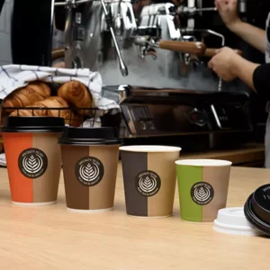 Paper hot cups and lids