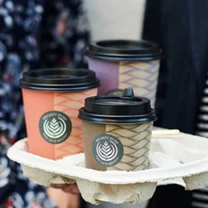 Smooth double wall hot cups